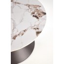 Стол журнальный HALMAR GORETTI белый мрамор/черный